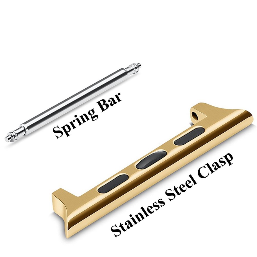 Spring Bar Fsten till Apple Watch 42/44/45/49 mm Guld