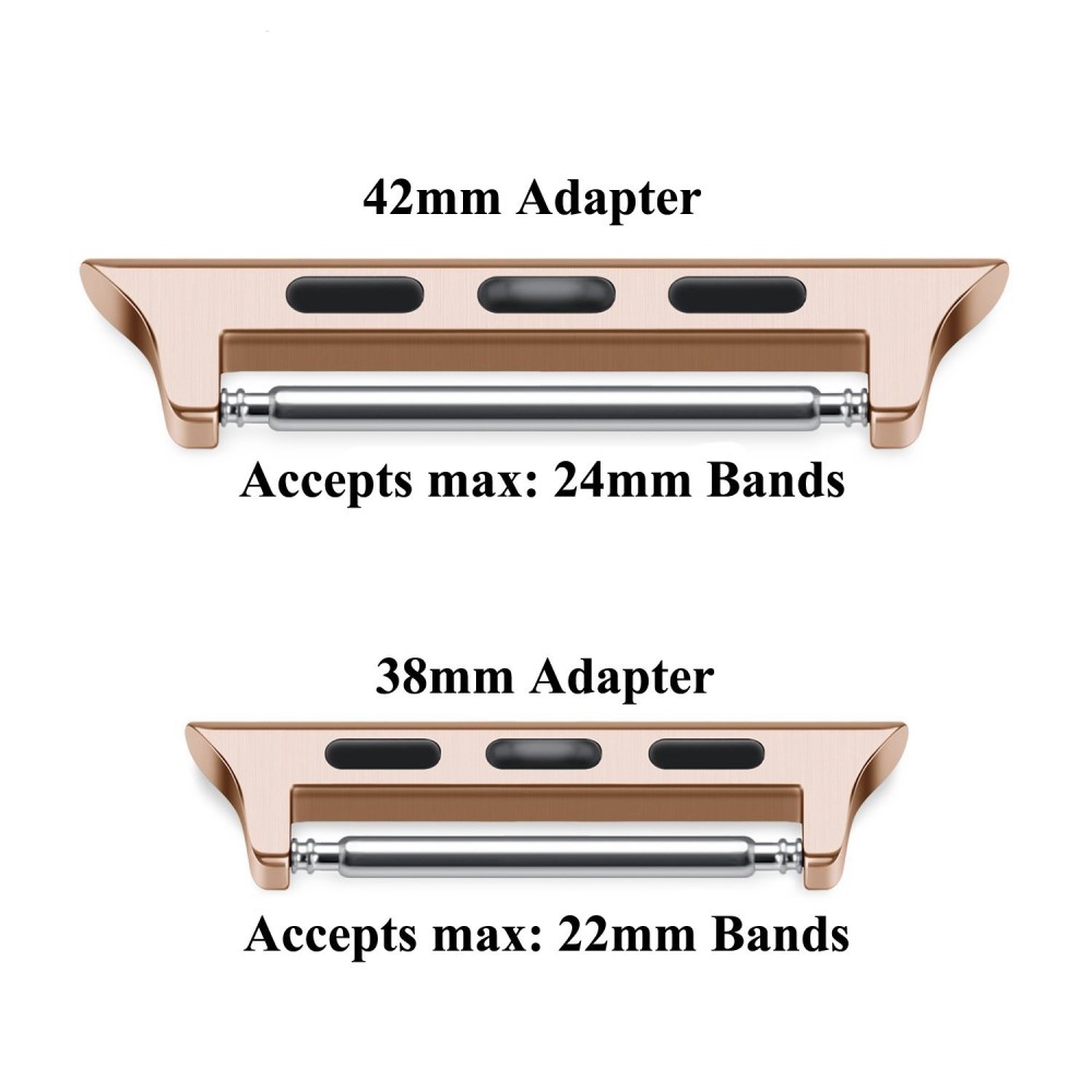 Spring Bar Fsten till Apple Watch 42/44/45/49 mm Rosguld