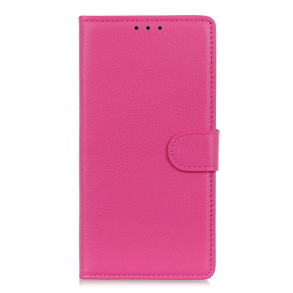 Samsung Galaxy S21 - Litchi Textur Fodral - Rosa