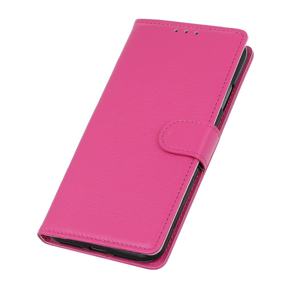 Samsung Galaxy S21 - Litchi Textur Fodral - Rosa