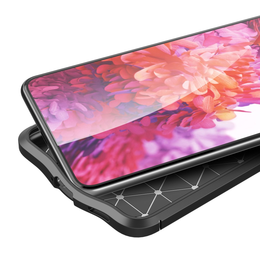 Samsung Galaxy S21 - Litchi Textur Skal - Svart