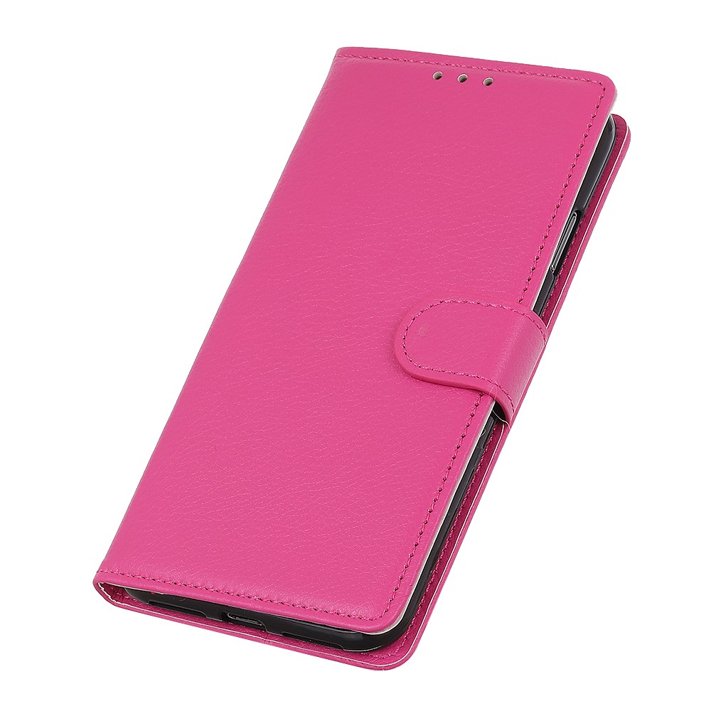 Samsung Galaxy S21 Plus - Litchi Plnboksfodral - Rosa