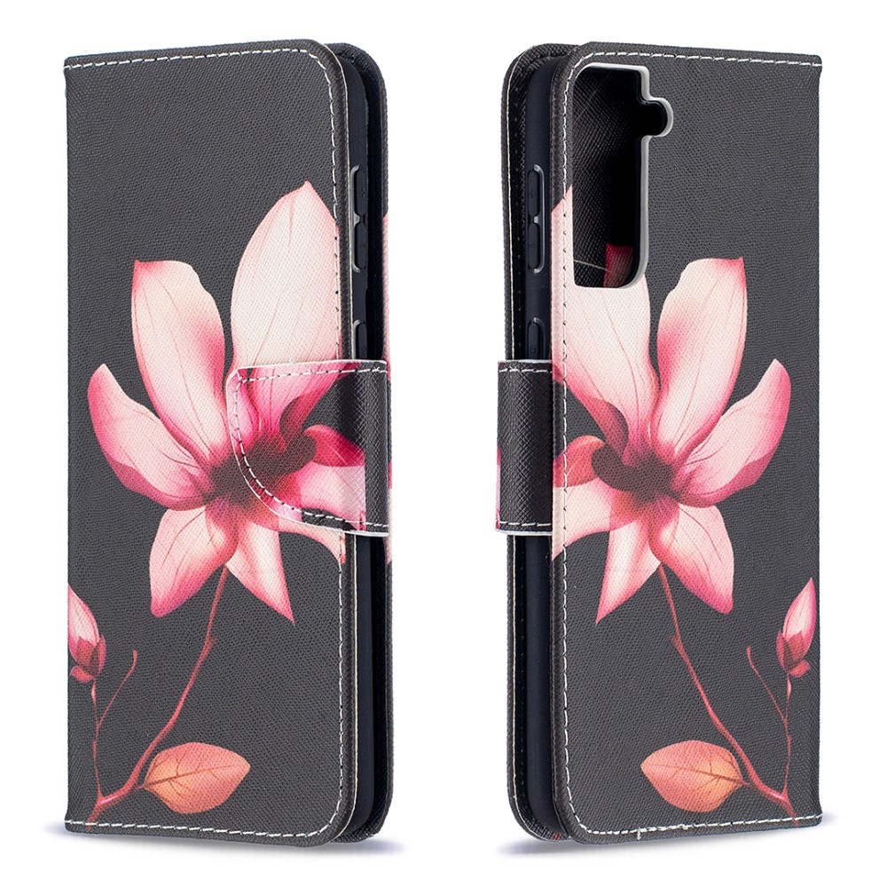 Samsung Galaxy S21 Plus - Fodral Med Tryck - Rosa Blomma