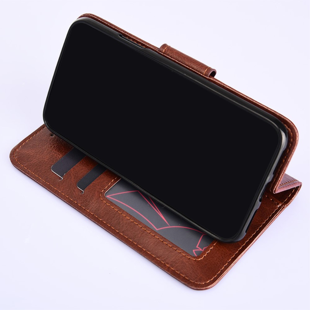 Samsung Galaxy S21 Plus - Crazy Horse Läder Fodral - Brun