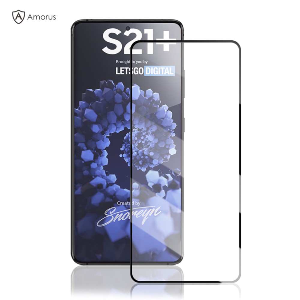 AMORUS Samsung Galaxy S21 Plus - AMORUS Heltäckande Skärmskydd I Härdat Glas - Teknikhallen.se