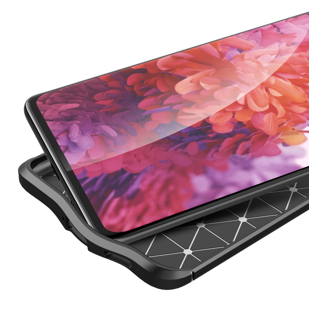 Samsung Galaxy S21 Ultra - Litchi Textur Skal - Svart