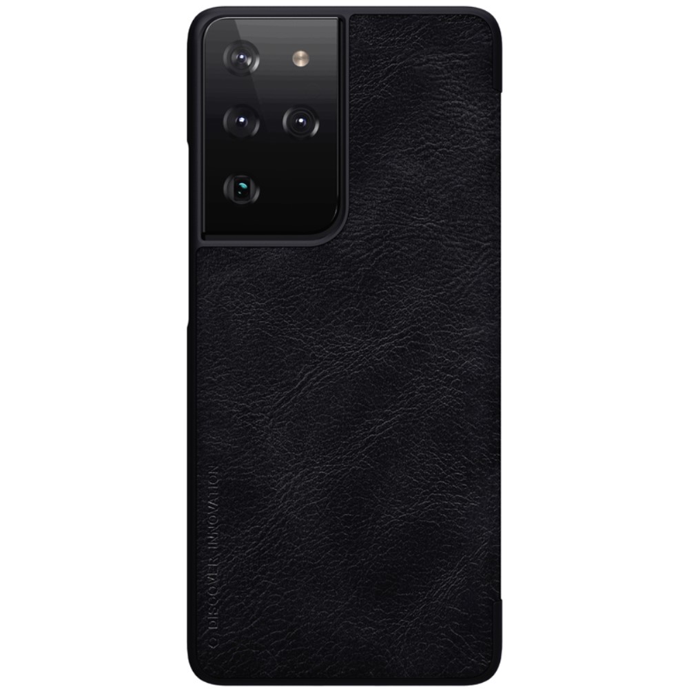 Samsung Galaxy S21 Ultra - NILLKIN Qin Läder Fodral - Svart