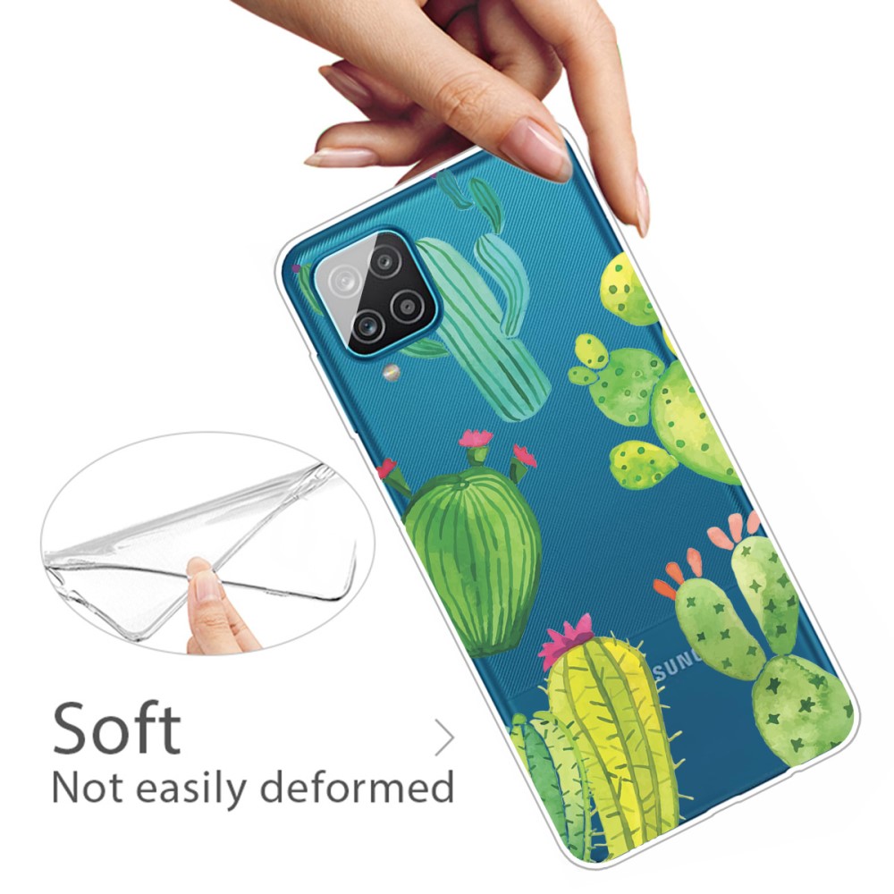Samsung Galaxy A12 - Skal Med Tryck - Cactus