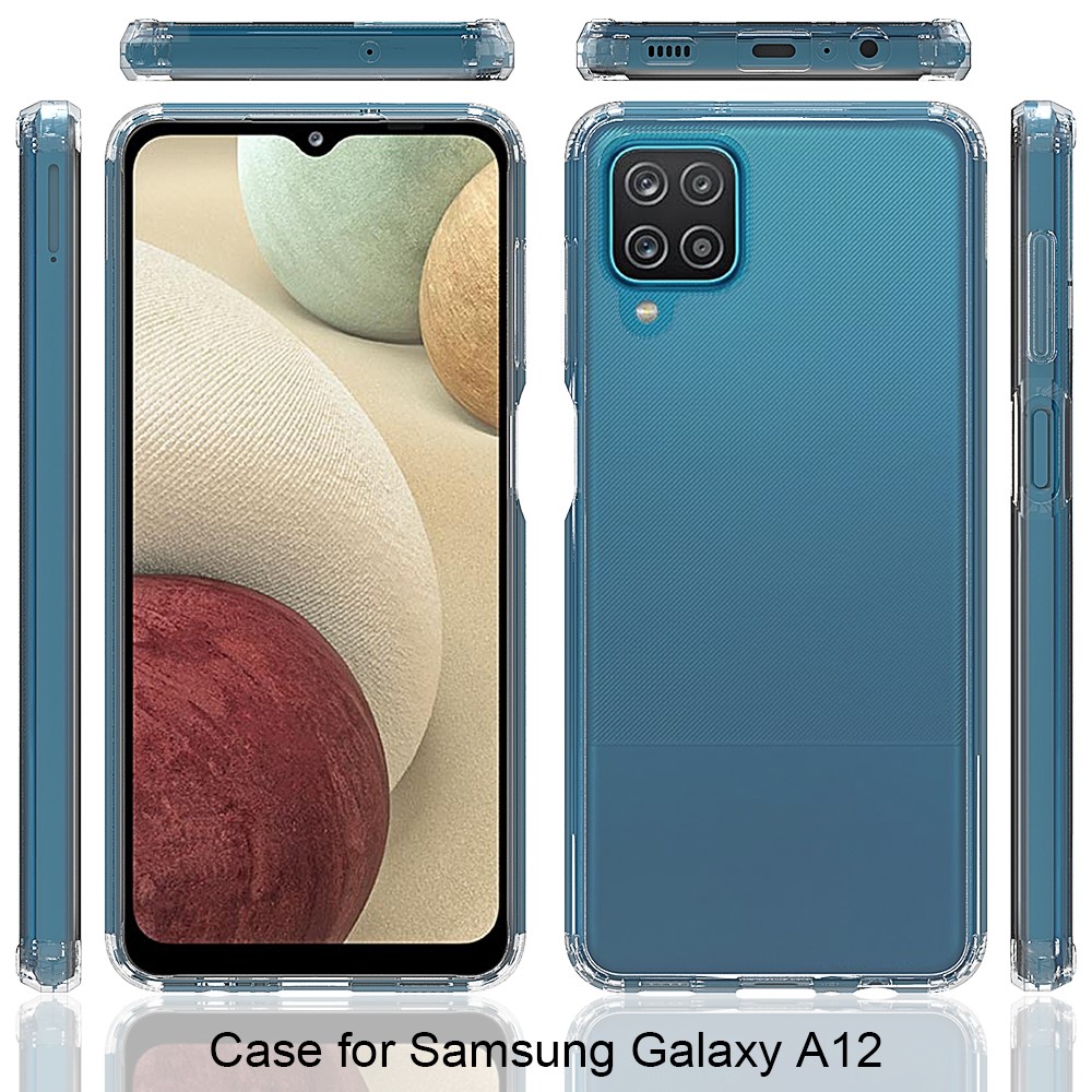 Samsung Galaxy A12 - Akryl/TPU Crystal Clear Skal