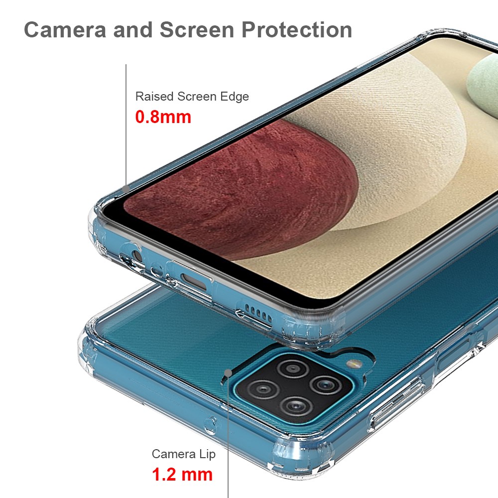 Samsung Galaxy A12 - Akryl/TPU Crystal Clear Skal