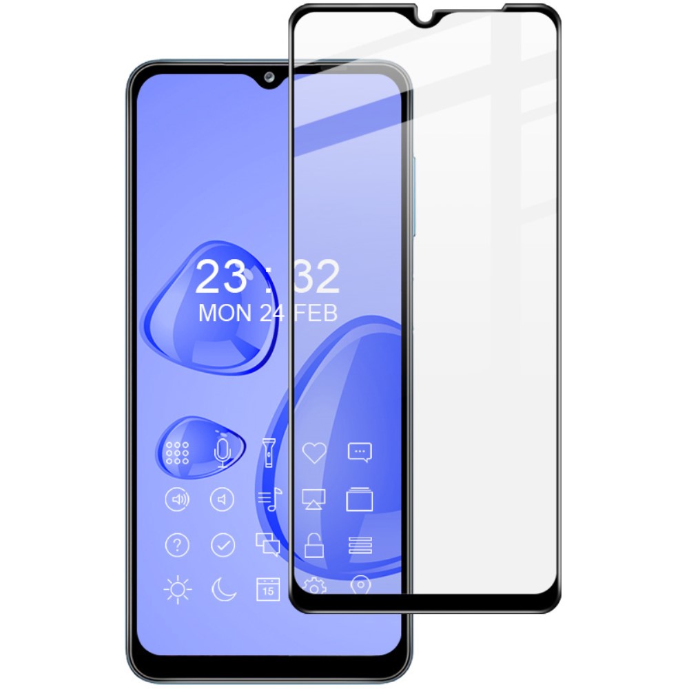 Samsung Galaxy A12 - IMAK Pro Heltckande Skrmskydd I Hrdat Glas