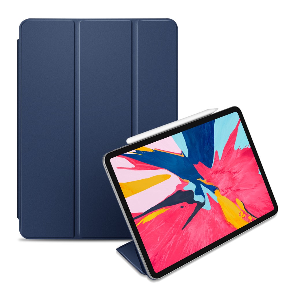 iPad Air 2020/2022 / Pro 11 2018 2in1 Magnet Tri-Fold Litchi Fodral - Bl