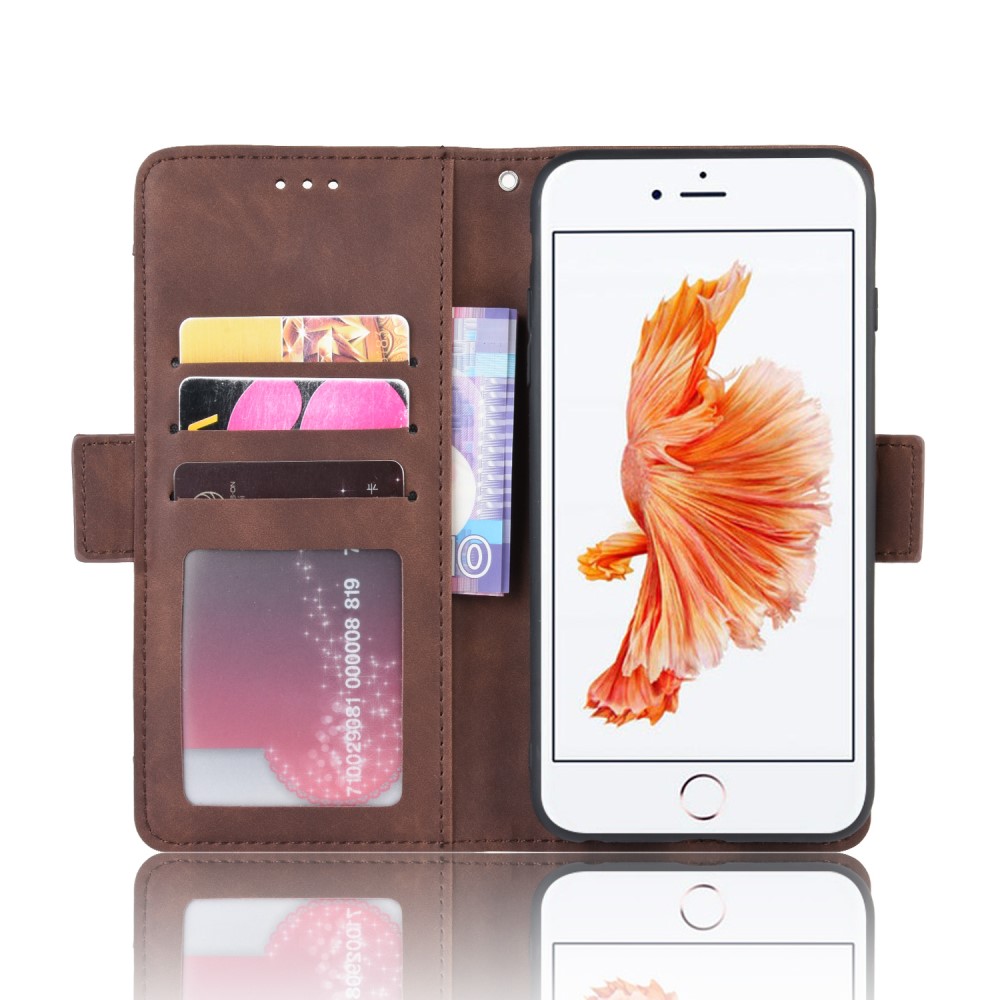 iPhone 6/6S Plus - Fodral Med Avtagbart Kortfodral - Brun