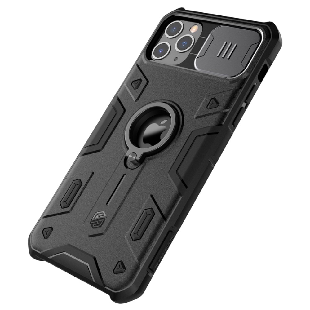 iPhone 11 Pro Max - NILLKIN CamShield Armor Ring Skal - Svart