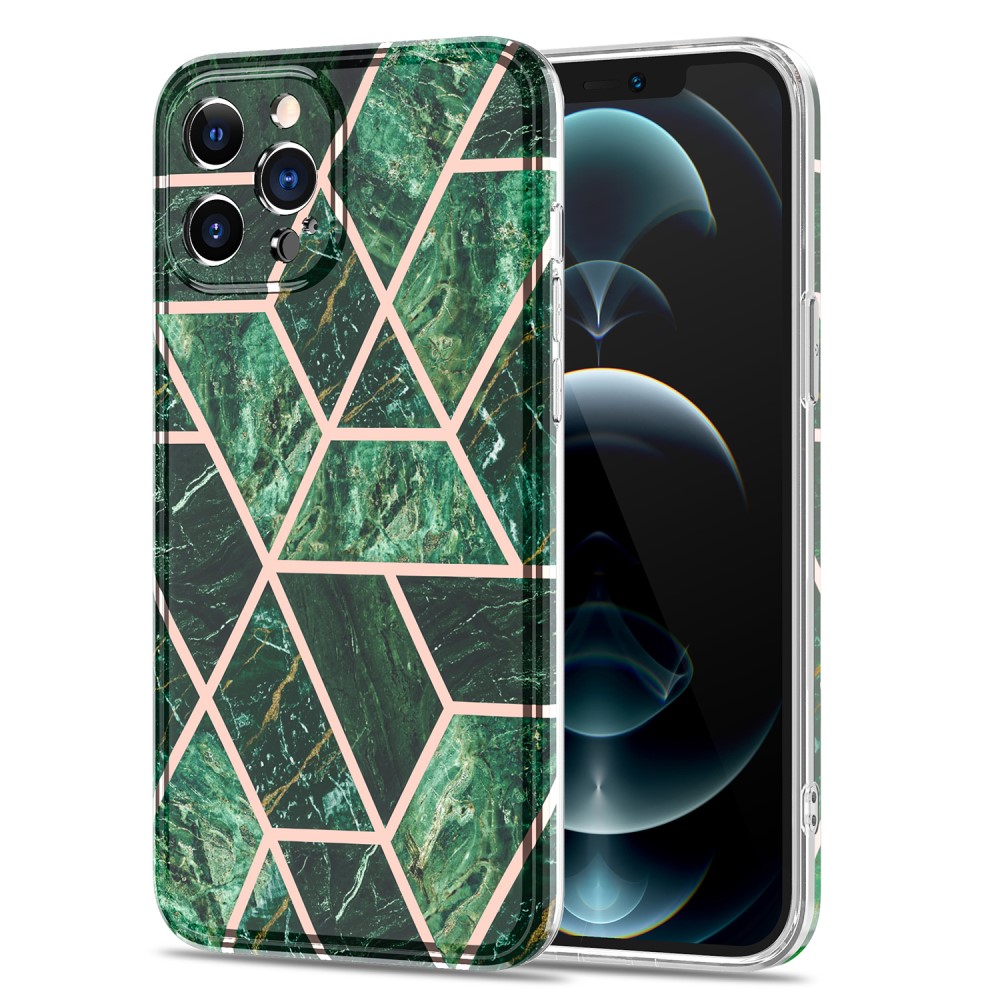 iPhone 12 Pro Max - Lyxigt Marmor TPU Skal - Grn