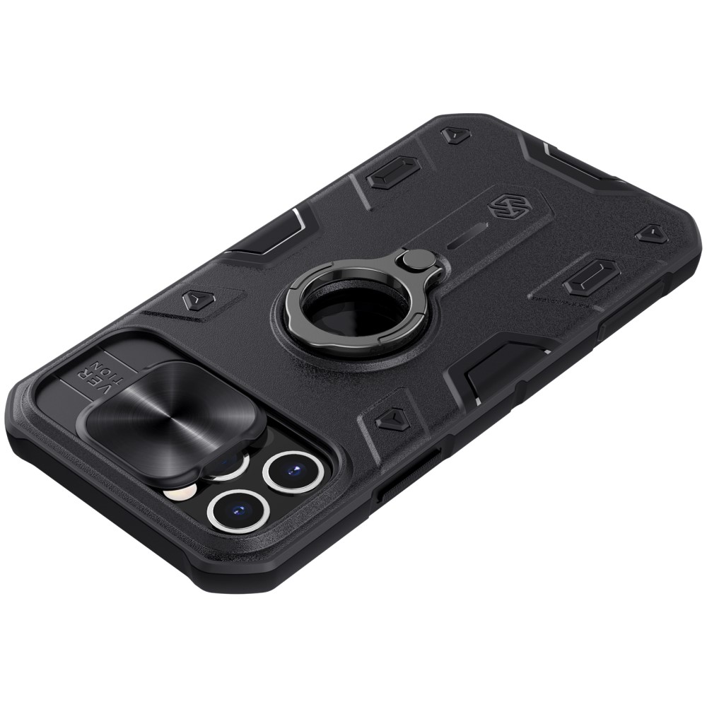 iPhone 12 Pro Max - NILLKIN CamShield Armor Hybrid Ring Skal - Svart