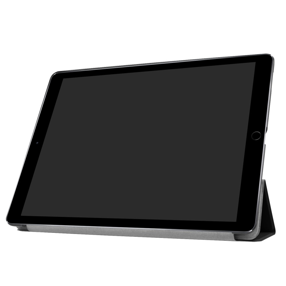 iPad Pro 12.9 (2017) - Tri-Fold Lder Fodral - Svart