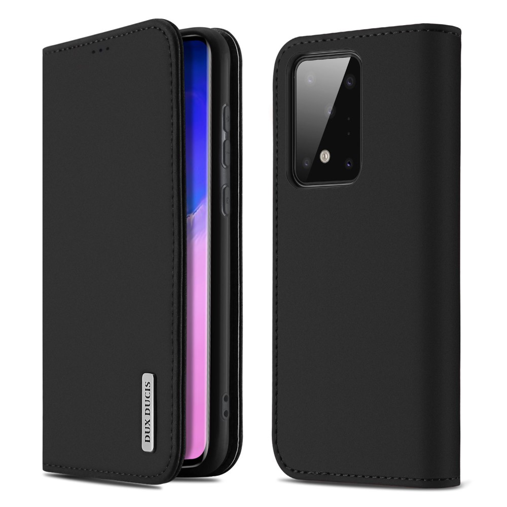 Samsung Galaxy S20 Ultra - DUX DUCIS Wish Äkta Läder Fodral - Svart