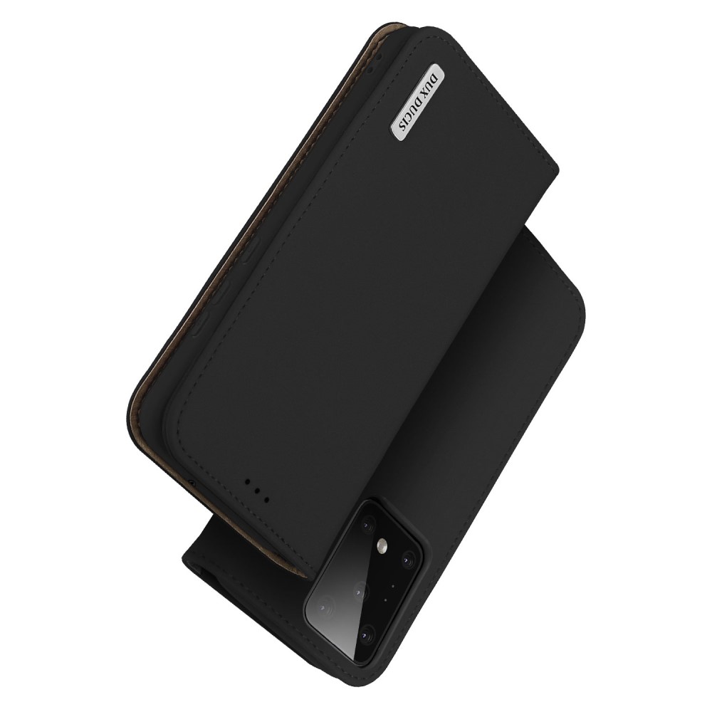 Samsung Galaxy S20 Ultra - DUX DUCIS Wish Äkta Läder Fodral - Svart
