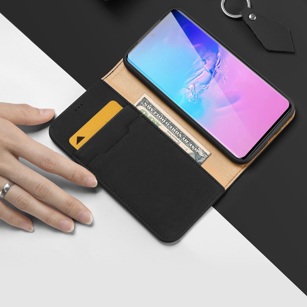 Samsung Galaxy S20 Ultra - DUX DUCIS Wish Äkta Läder Fodral - Svart