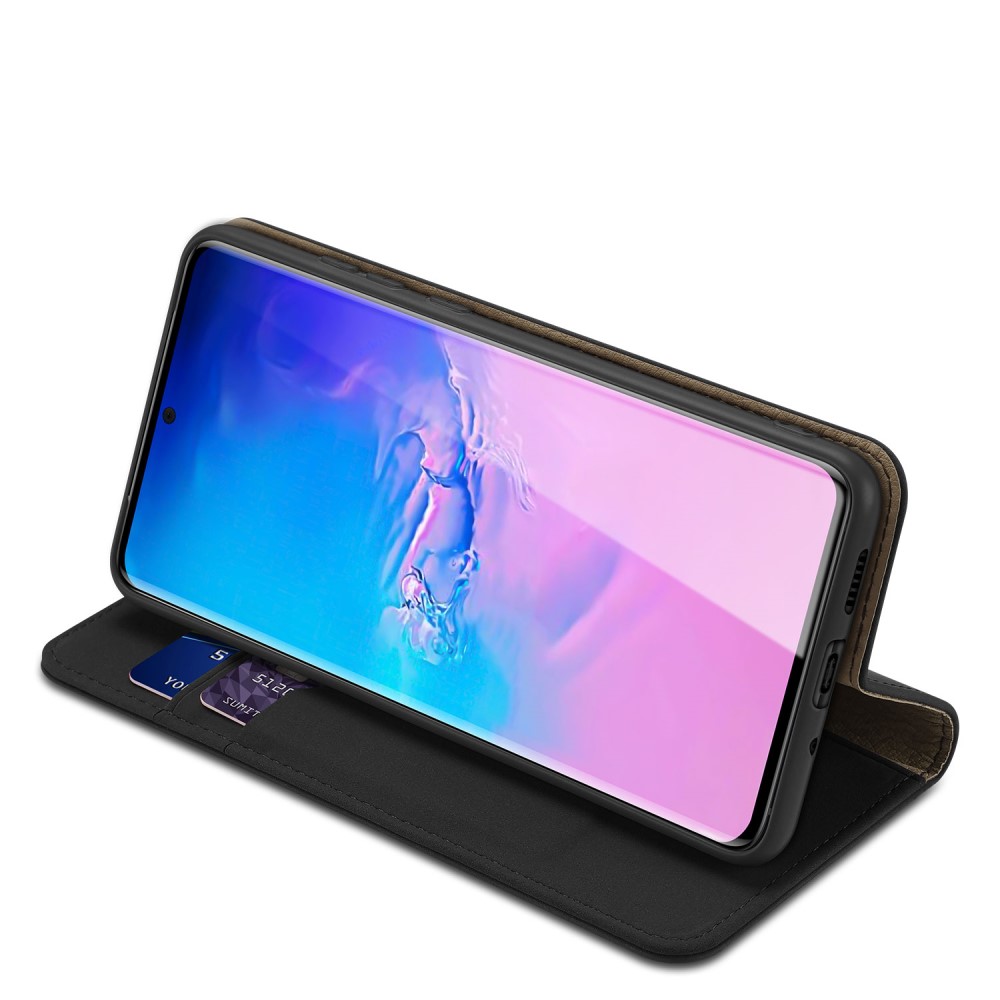 Samsung Galaxy S20 Ultra - DUX DUCIS Wish Äkta Läder Fodral - Svart
