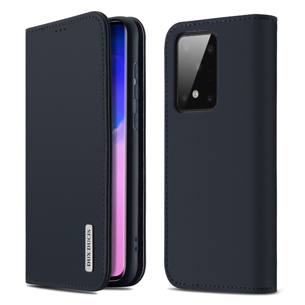Samsung Galaxy S20 Ultra - DUX DUCIS Wish Äkta Läder Fodral - Blå