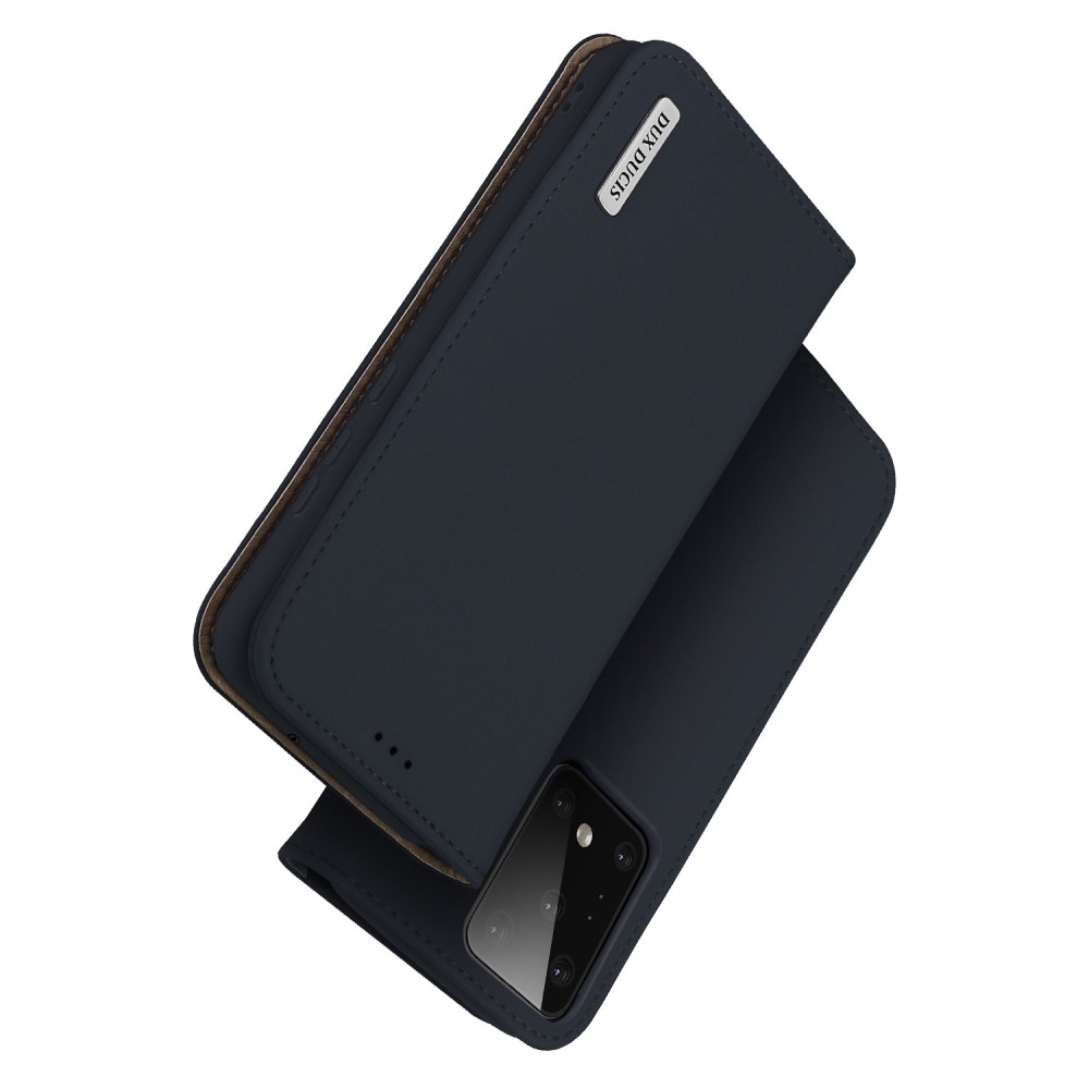 Samsung Galaxy S20 Ultra - DUX DUCIS Wish Äkta Läder Fodral - Blå