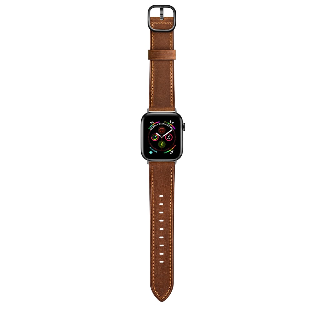 kta Lder Armband Apple Watch 41/40/38 mm - Brun