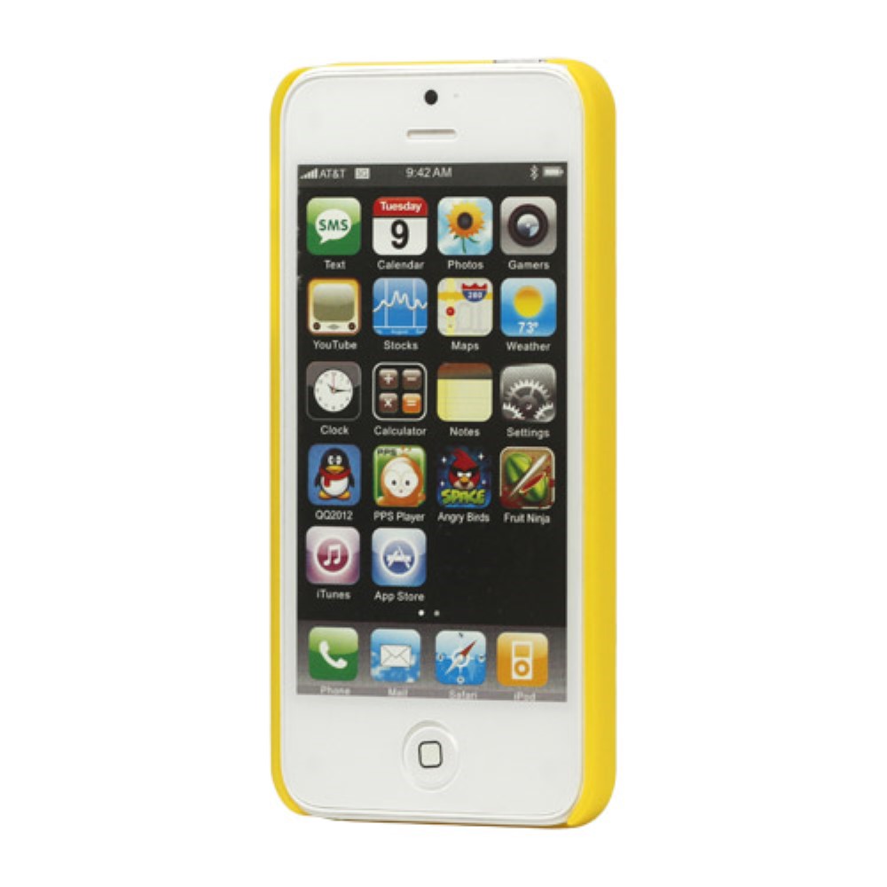 iPhone 5/5S/SE - Gummi Touch Skal - Gul
