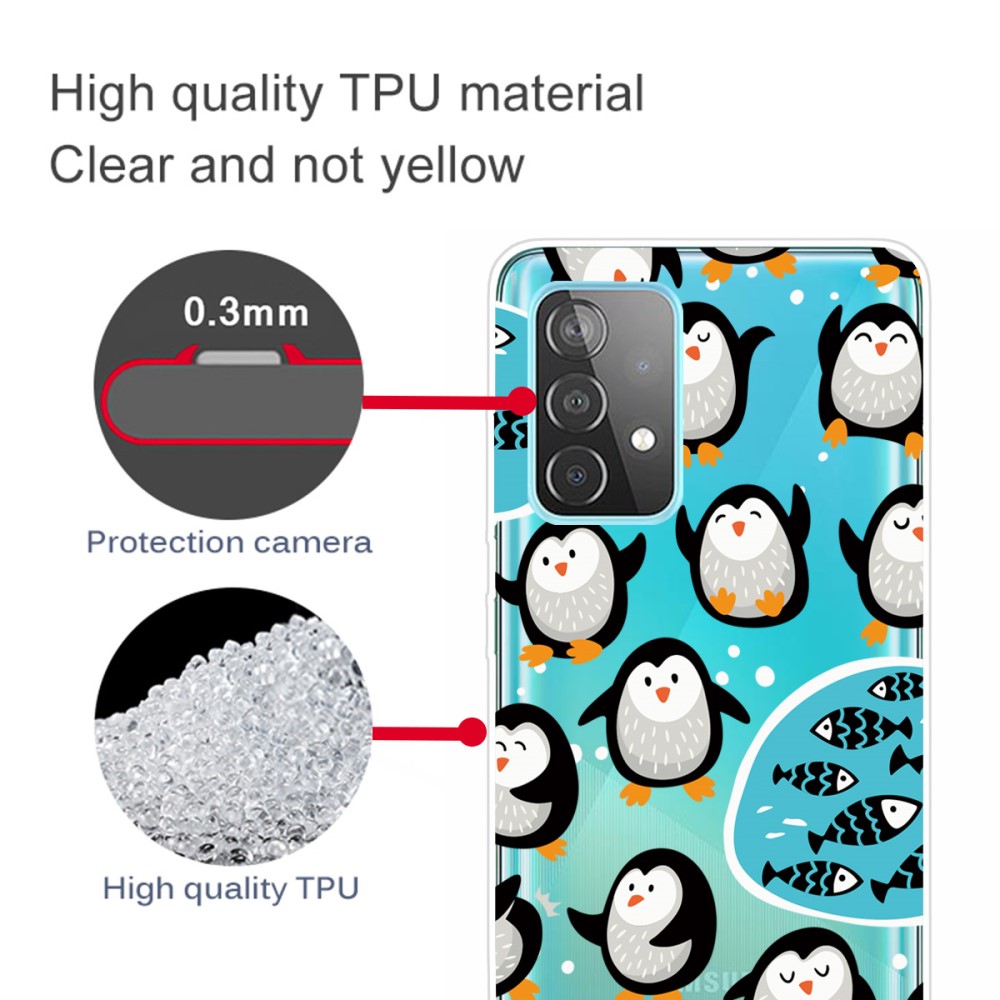 Samsung Galaxy A52 / A52s - Skal Med Tryck - Pingviner