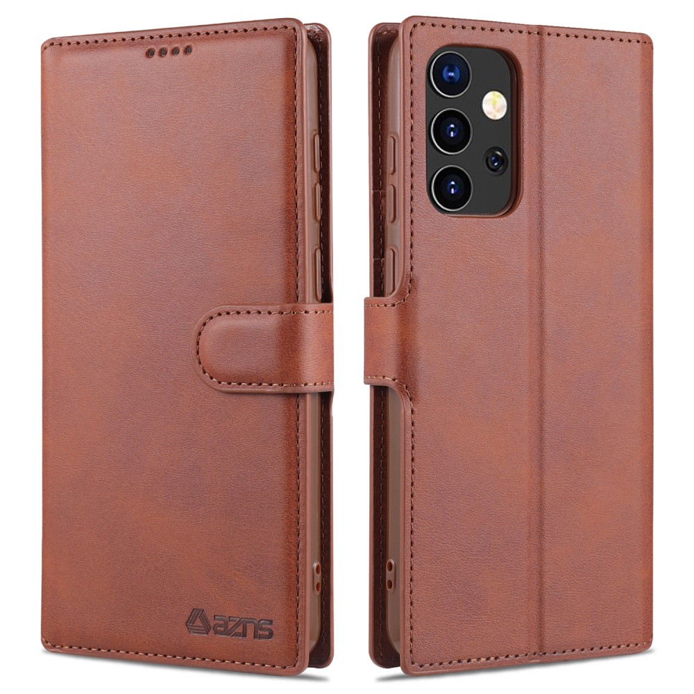 Samsung Galaxy A52 / A52s - AZNS Lder Fodral - Brun
