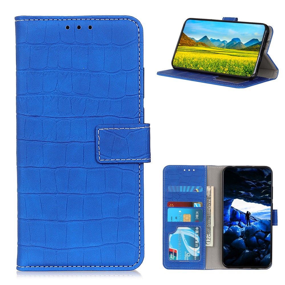 Samsung Galaxy A72 - Krokodil Textur Fodral - Bl