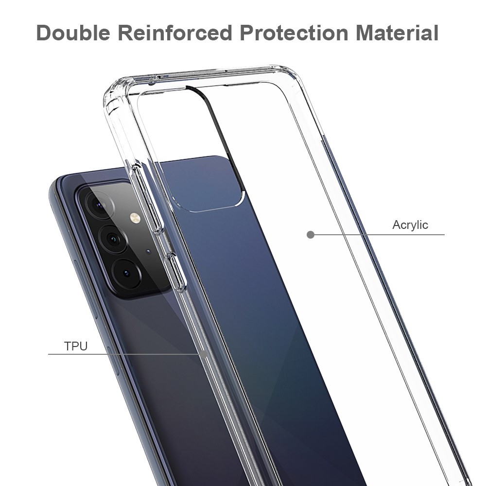 Samsung Galaxy A72 - Akryl/TPU Transparent Skal