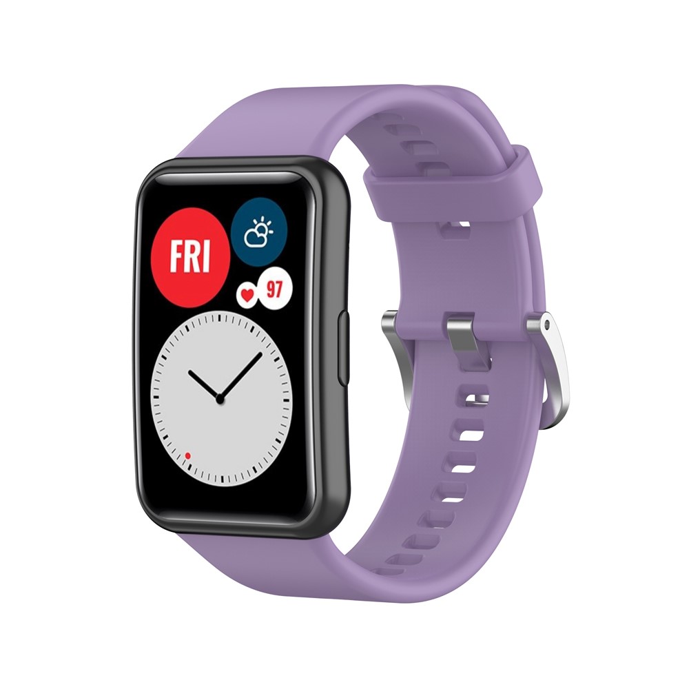 Silikon Armband För Huawei Watch Fit - Lila