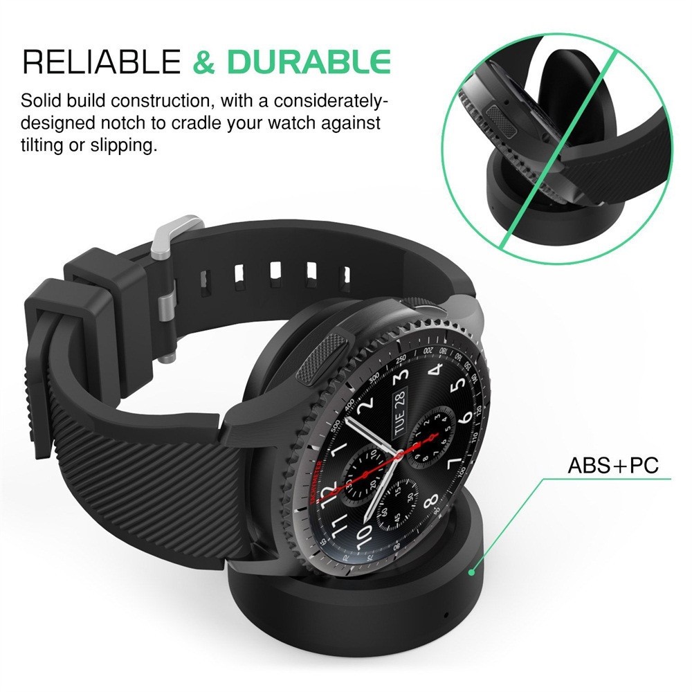 Dockstation Trdls USB Laddare fr Galaxy Watch 46mm (SM-R800) / 42mm (SM-R810)