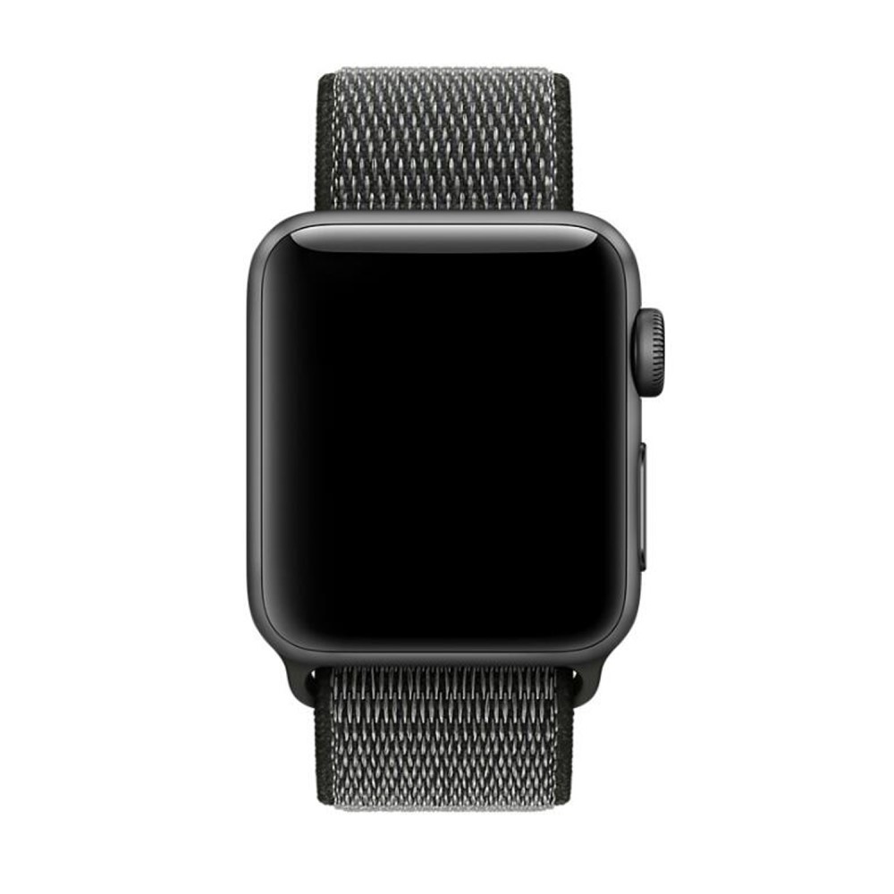 Nylon Loop Armband Justerbart Apple Watch 42/44/45/49 mm Mrk Grn