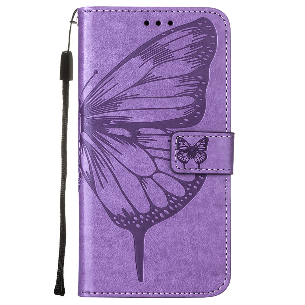 Xiaomi Mi 11i - Butterfly Lder Fodral - Ljus Lila