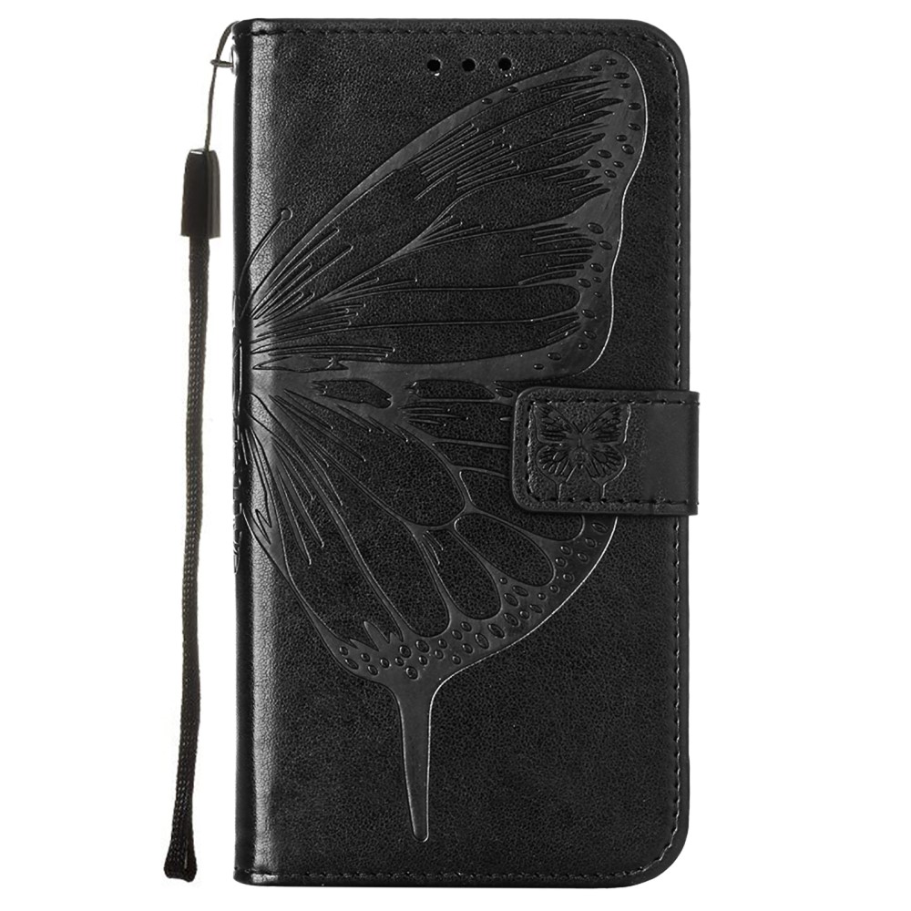 Xiaomi Mi 11i - Butterfly Lder Fodral - Svart