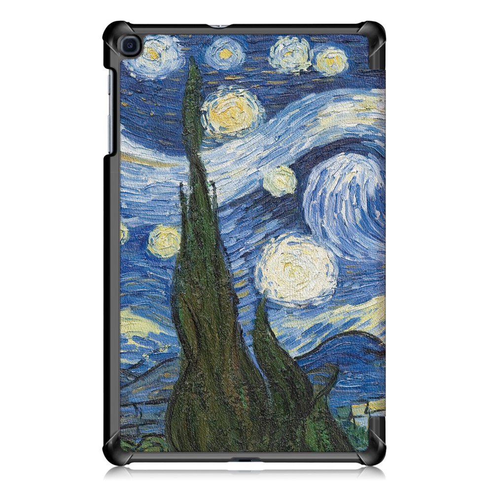 Samsung Galaxy Tab A 10.1 (2019) - Tri-Fold Fodral - Brush Painting
