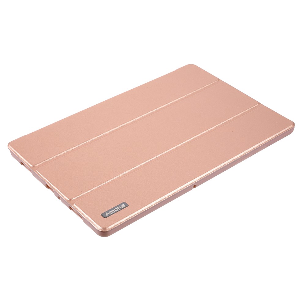 AMORUS Samsung Galaxy Tab A7 10.4 Fodral Tri-Fold Rosguld