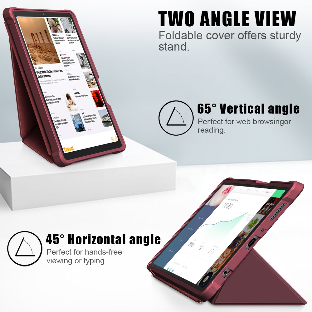 Samsung Galaxy Tab A7 Lite 8.7 - Origami Case Stand Fodral - Vinrd