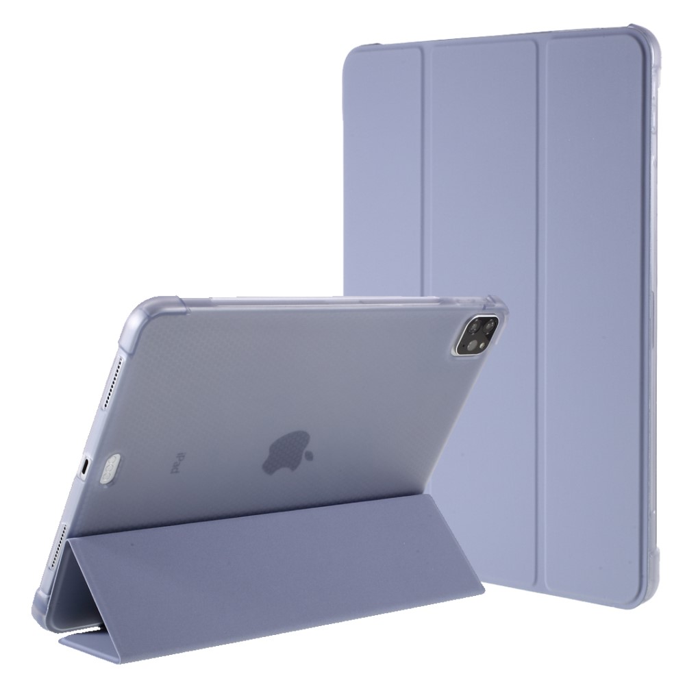 iPad Pro 11 (2018/2020/2021) - Tri-Fold Lder Fodral Pennhllare - Lila