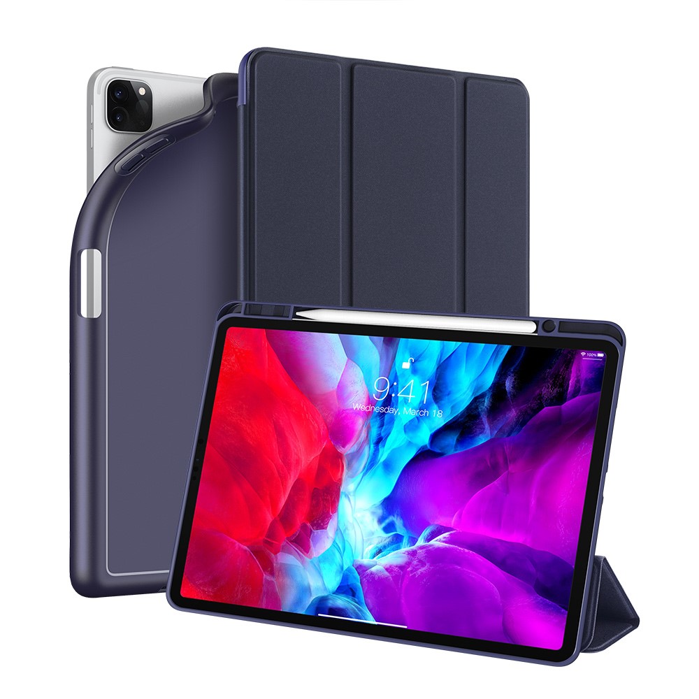 iPad Pro 12.9 (2020/2021) - DUX DUCIS OSOM Tri-Fold Fodral - Blå