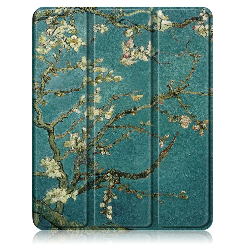 iPad Pro 12.9 (2020/2021) - Tri-Fold Fodral Med Pennhllare - Peach Blossom