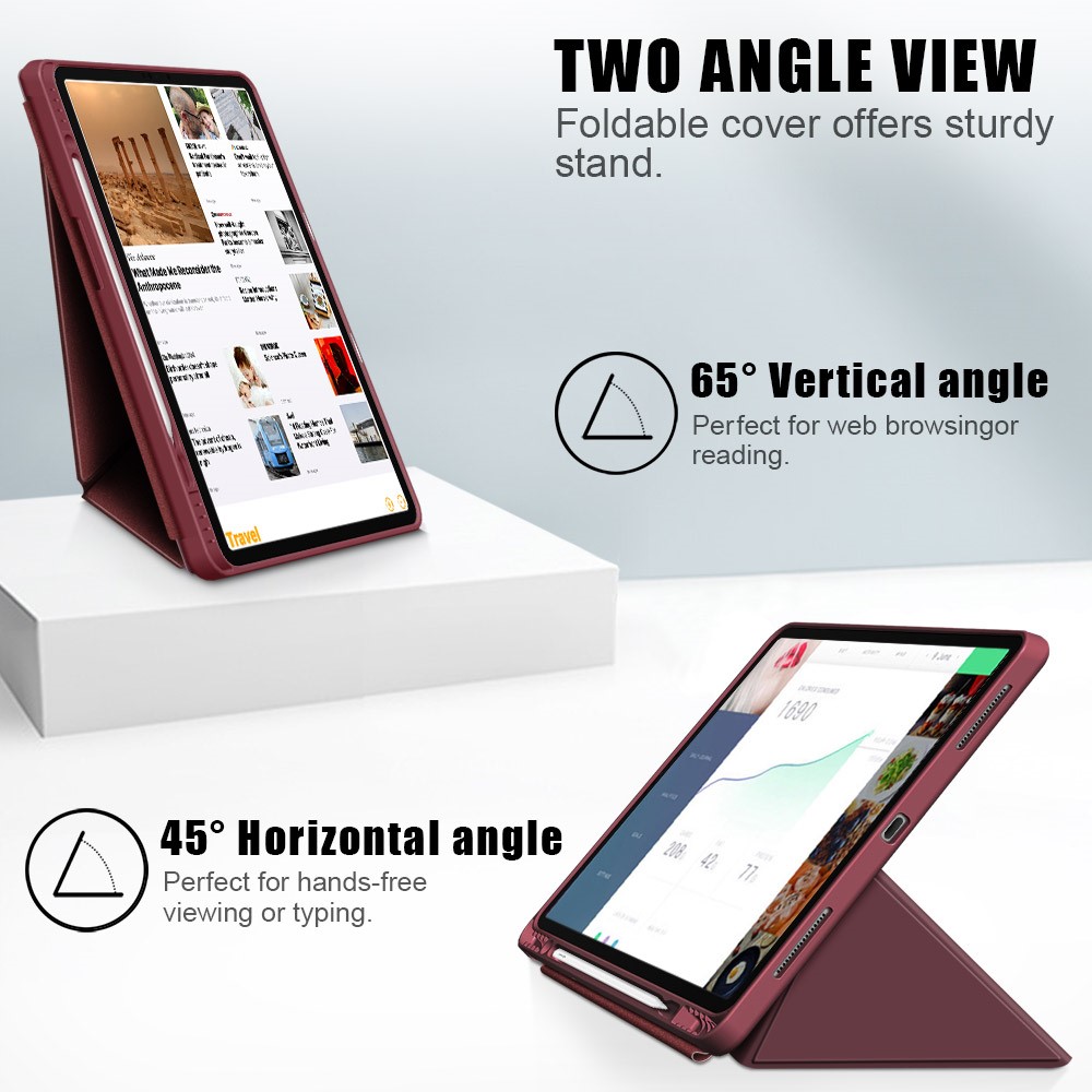 iPad Air 2020/2022 / Pro 11 Fodral Lder Origami Vinrd