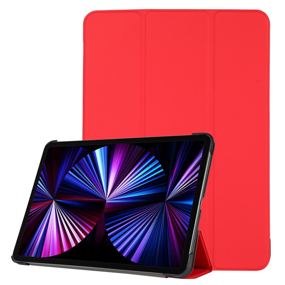 iPad Pro 11 (2018/2020/2021) - Tri-Fold Lder Fodral - Rd