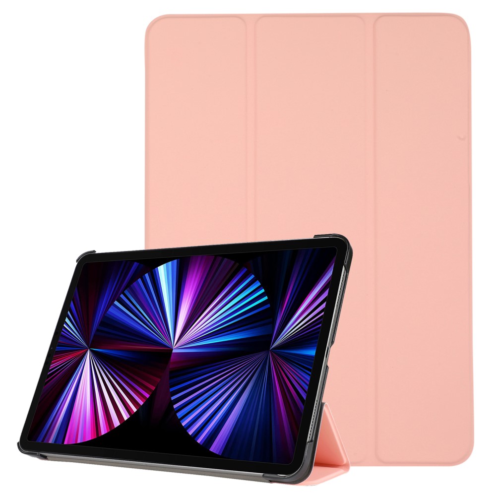 iPad Pro 11 (2018/2020/2021) - Tri-Fold Lder Fodral - Ljus Rosa