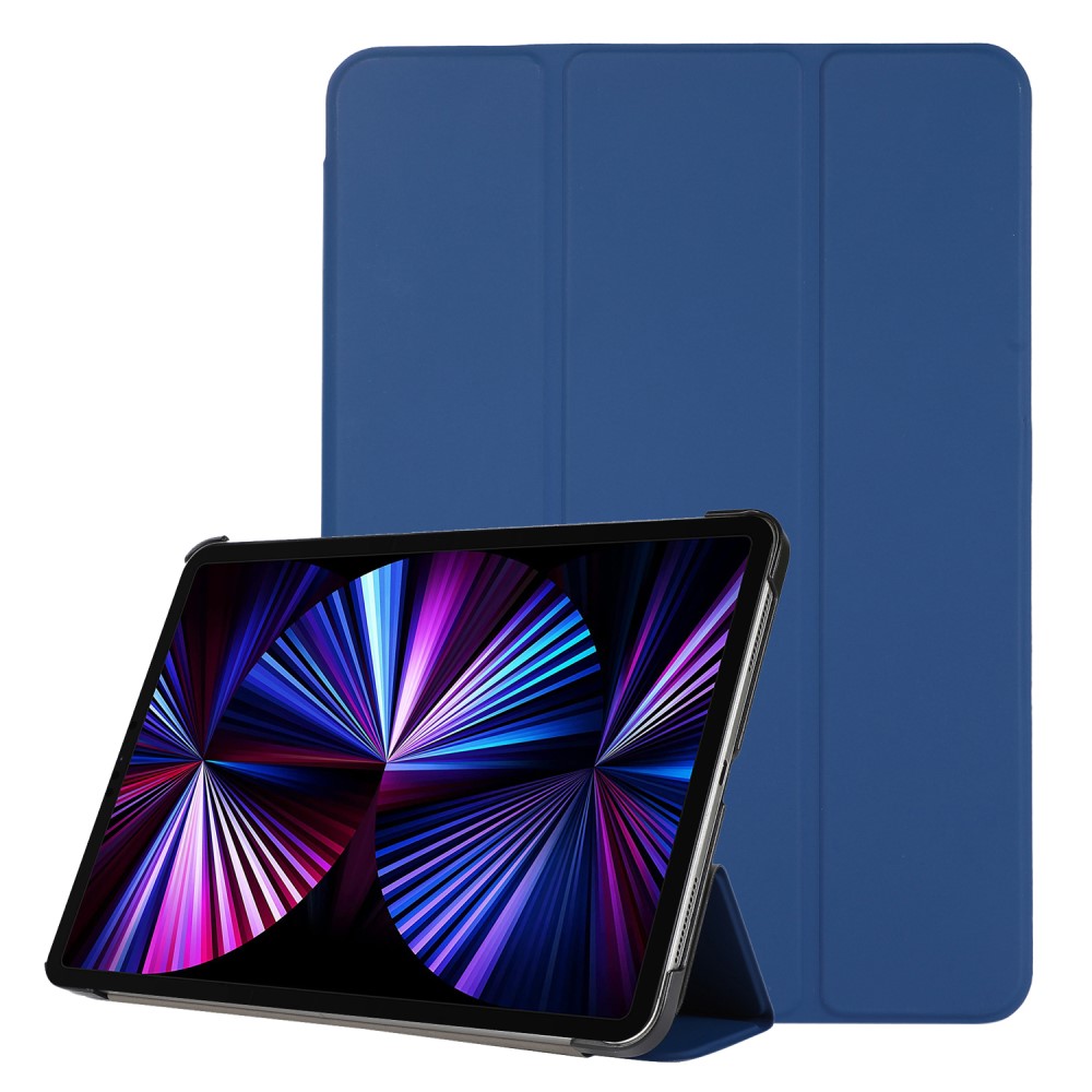 iPad Pro 11 (2018/2020/2021) - Tri-Fold Lder Fodral - Mrk Bl