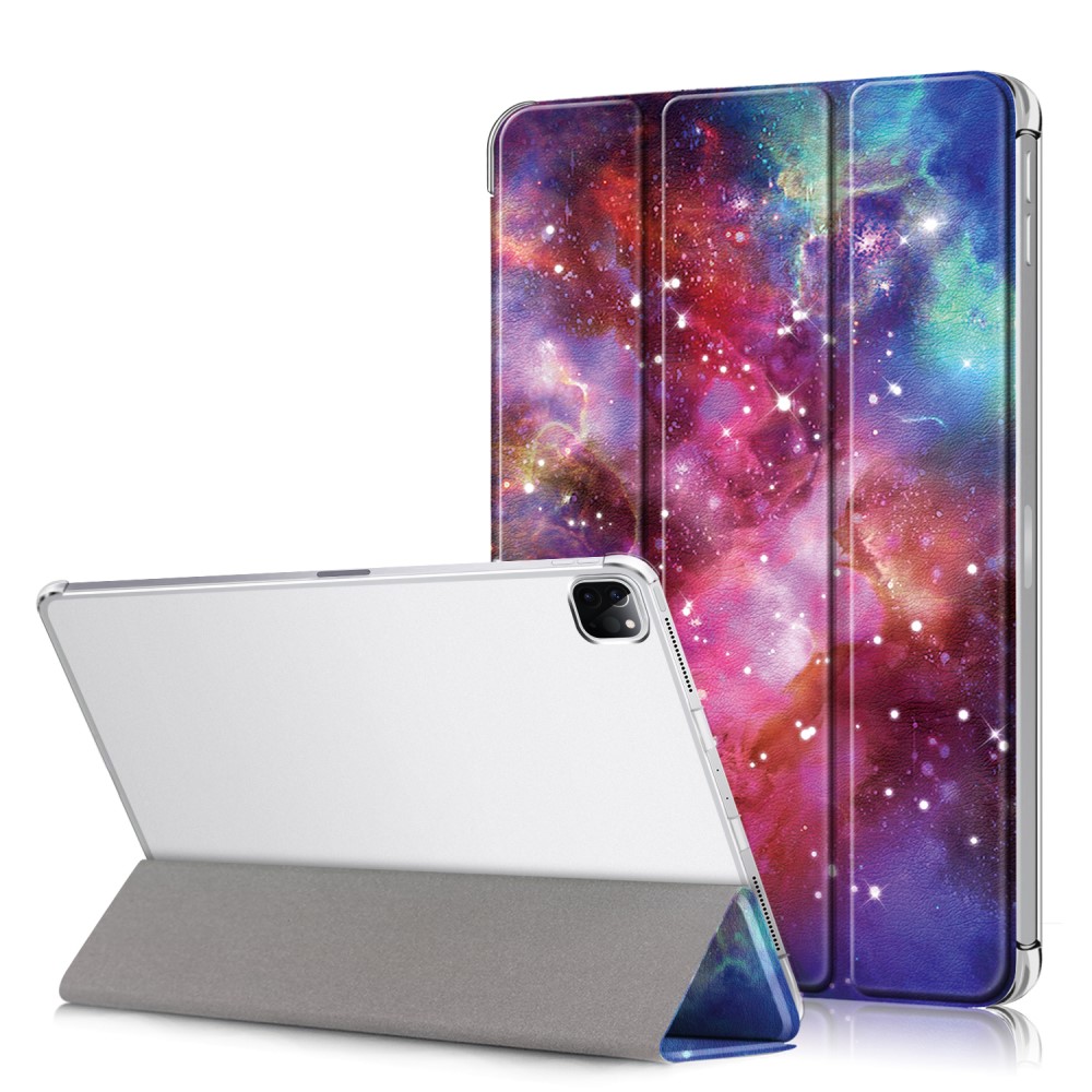 iPad Pro 12.9 (2018/2020/2021) - Tri-Fold Lder Fodral - Cosmic Space