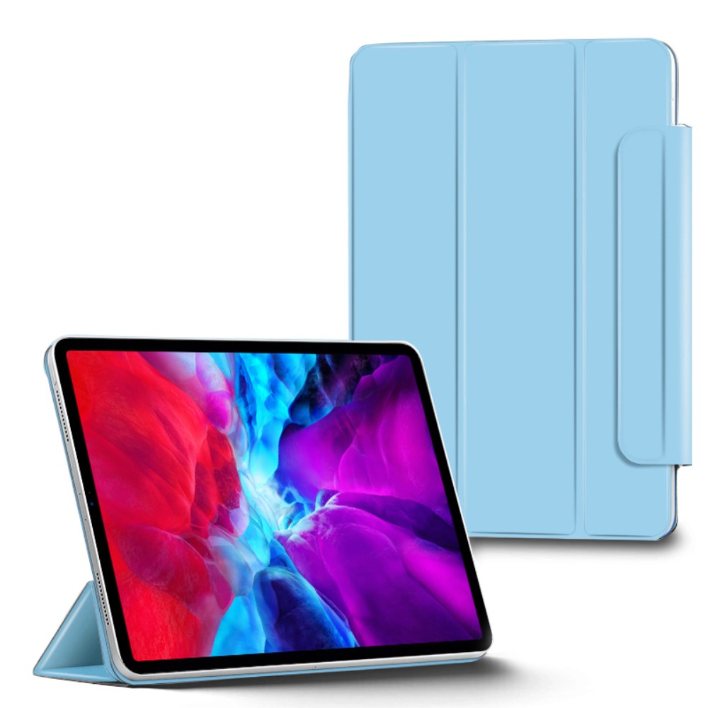 iPad Pro 12.9 (2018/2020/2021) - Solid Tri-Fold Fodral - Ljus Bl